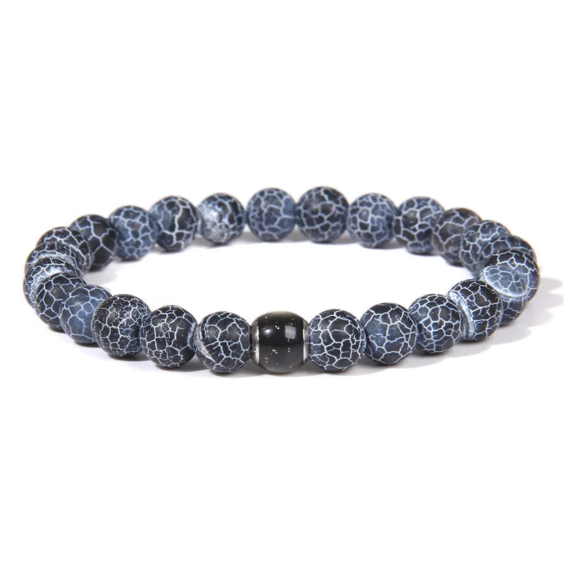 Color Change Mood Beads Bracelet Natural Stone Beads Bracelets for Women Men Emotion Feeling Temperature Charm Bracelet Jewelry