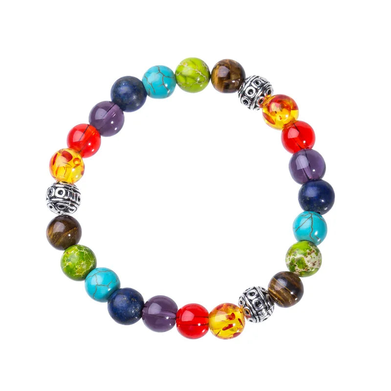 Bracelets Unisexe 7 Chakras – Pierres Naturelles Protectrices