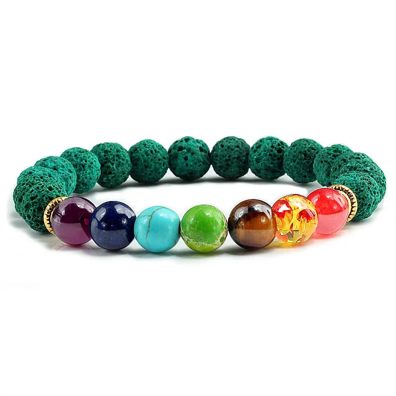 Bracelets Unisexe 7 Chakras – Pierres Naturelles Protectrices