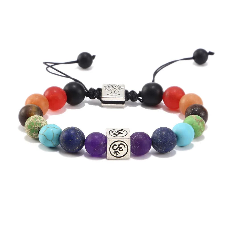 Bracelets Unisexe 7 Chakras – Pierres Naturelles Protectrices