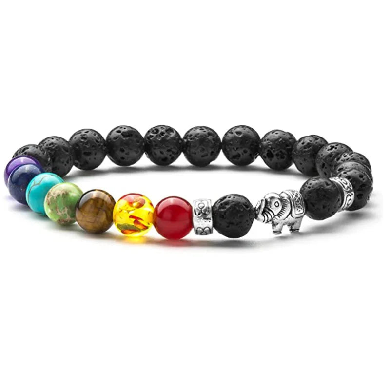 Bracelets Unisexe 7 Chakras – Pierres Naturelles Protectrices