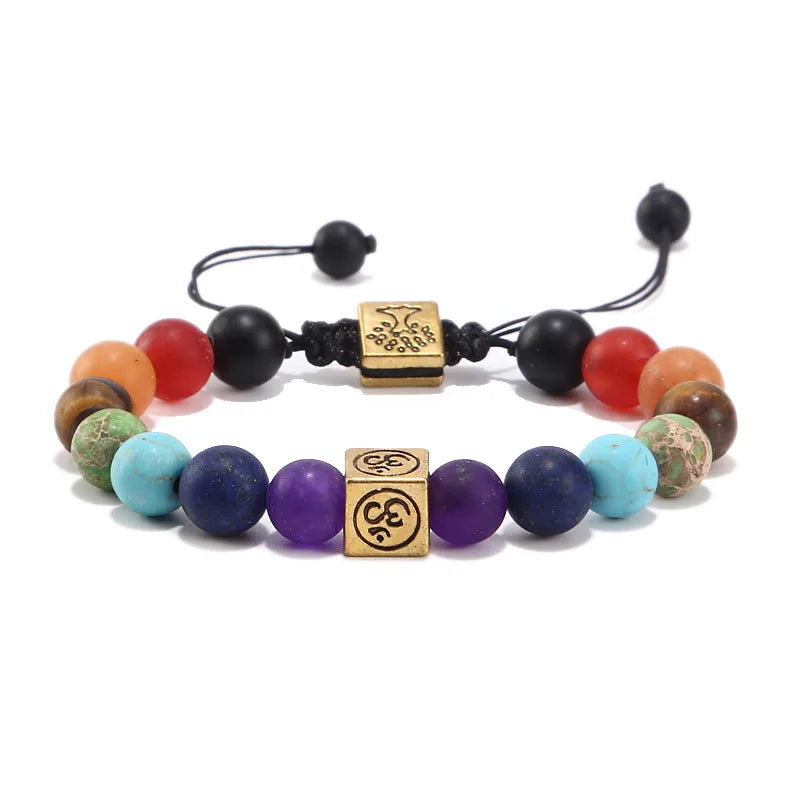 Bracelets Unisexe 7 Chakras – Pierres Naturelles Protectrices