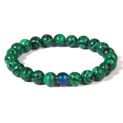 Color Change Mood Beads Bracelet Natural Stone Beads Bracelets for Women Men Emotion Feeling Temperature Charm Bracelet Jewelry